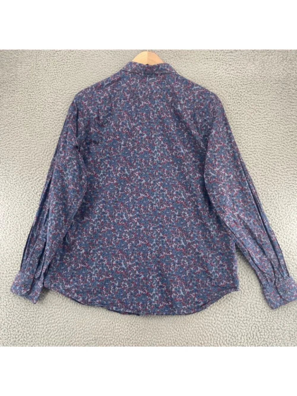 Banana Republic Shirt Mens Extra Large Camden Fit Multi Floral Cotton Stretch